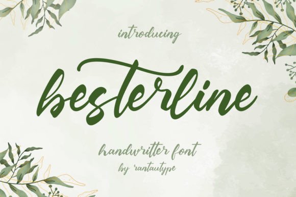 Besterline: The Catchy Handwritten Font That Transforms Designs