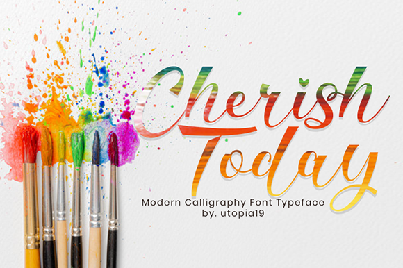 Cherish Today: A Sophisticated Modern Typeface for Every Creative Project