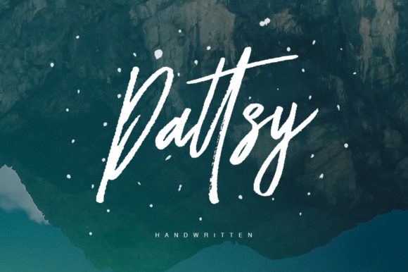 Dattsy: A Flowing Brushed Handwritten Font