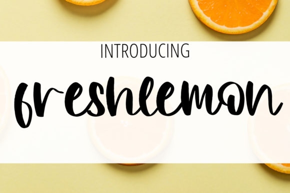 Freshlemon: Discover the Charm of a Delicate and Elegant Handwritten Font
