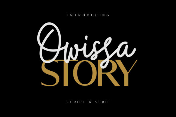 Owissa Story Duo: A Handwritten Sans Serif Font Pair