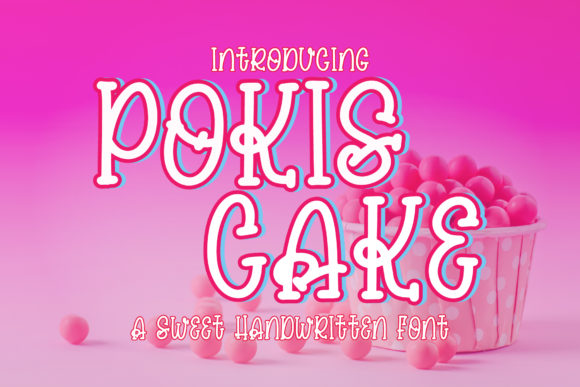 Pokis Cake: A Handwritten Font That Feels Like a Personal Touch