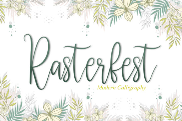 Rasterfest: A Romantic Script Font That Brings Handwritten Warmth to Any Project