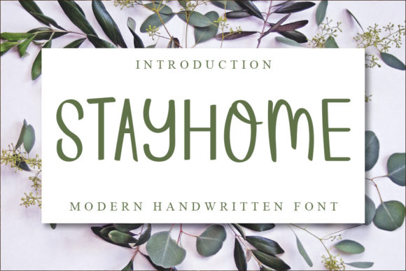 Stayhome: A Handwritten Font That Feels Like Home