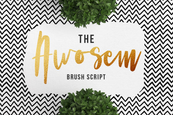 The Awosem: Trendy Handwritten Font for Creative Projects