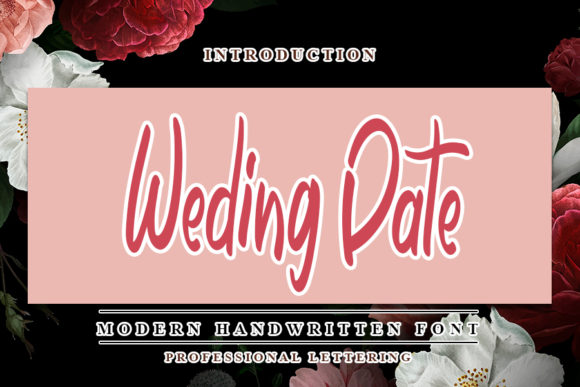Wedding Date: A Sweet & Delicate Handwritten Font