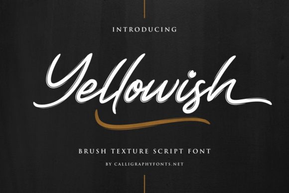 Yellowish: The Flowing Handwritten Font That Brings Joy to Modern Design